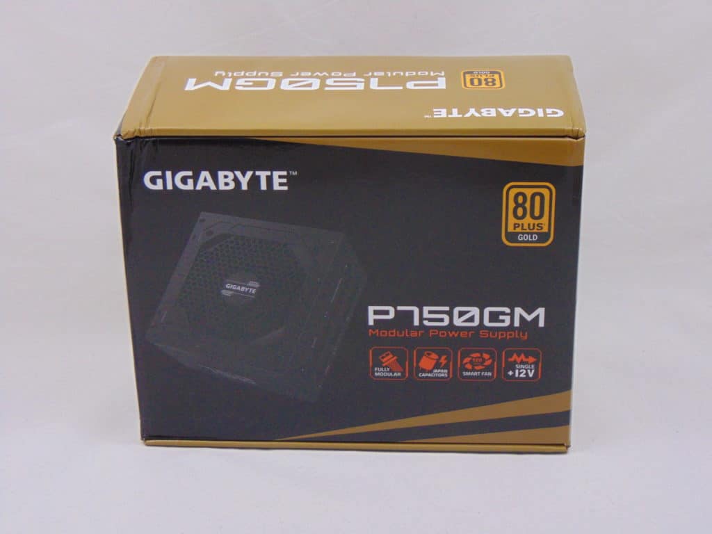 GIGABYTE P750GM 750W Power Supply Box Front