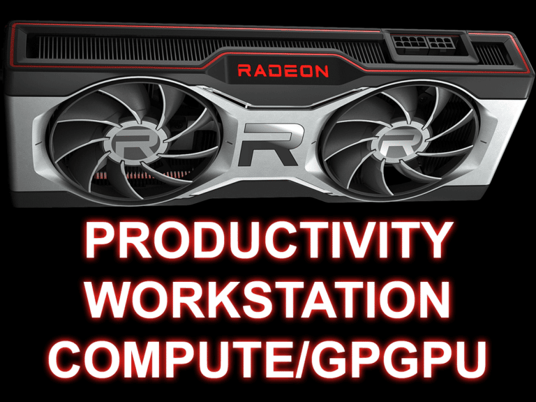 AMD Radeon RX 6700 XT Productivity Workstation Compute/GPGPU Featured Image