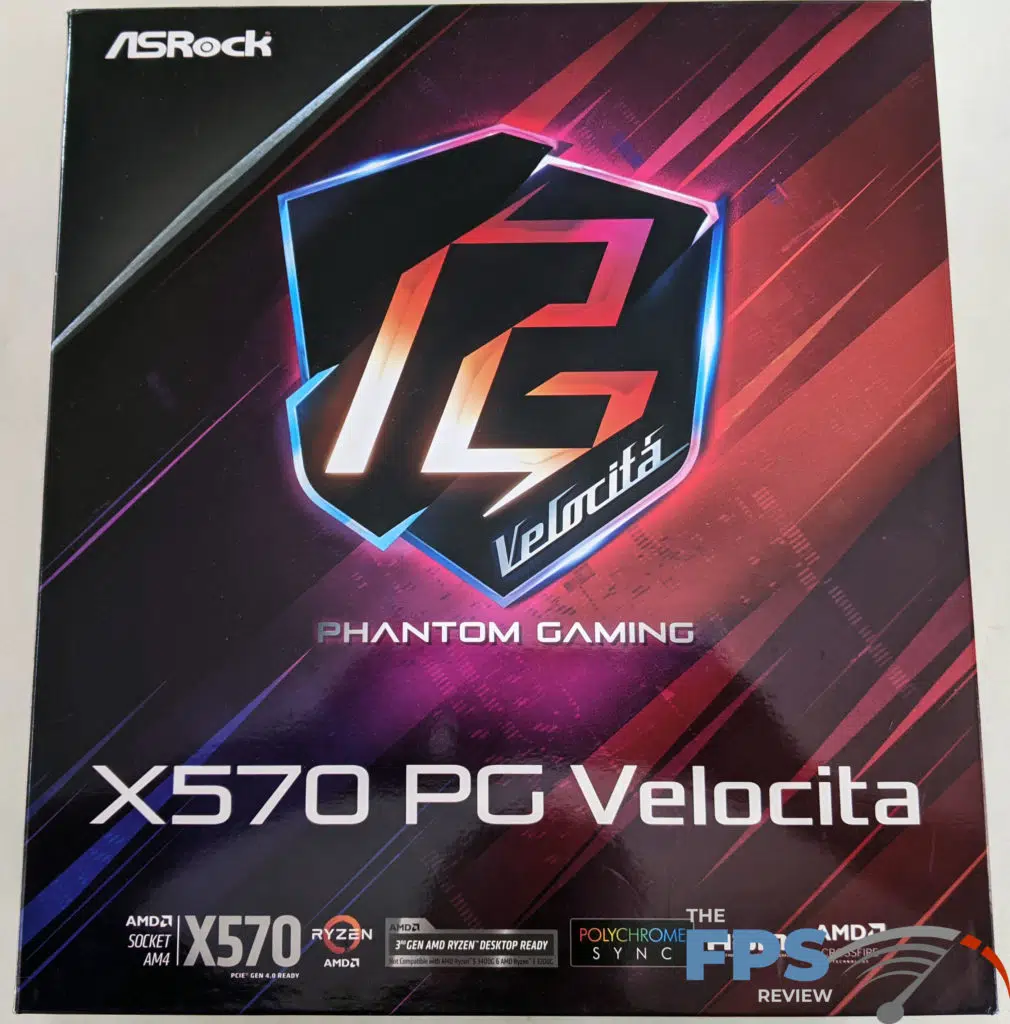 ASRock X570 PG Velocita Motherboard Box Front