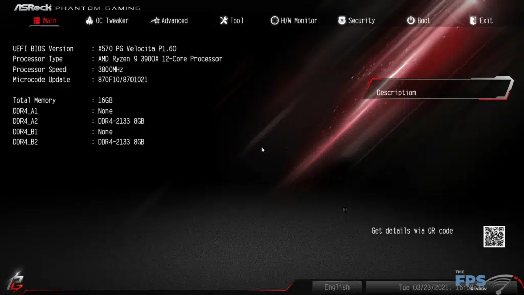 ASRock X570 PG Velocita Motherboard BIOS