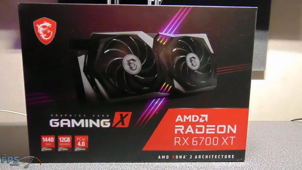 MSI Radeon RX 6700 XT GAMING X box front