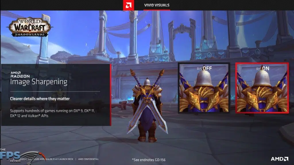 AMD Radeon Software Adrenalin 21.4.1 AMD Radeon Image Sharpening Presentation Slide