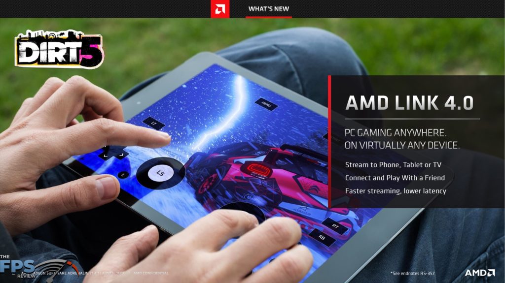 AMD Radeon Software Adrenalin 21.4.1 AMD Link 4.0 Presentation Slide