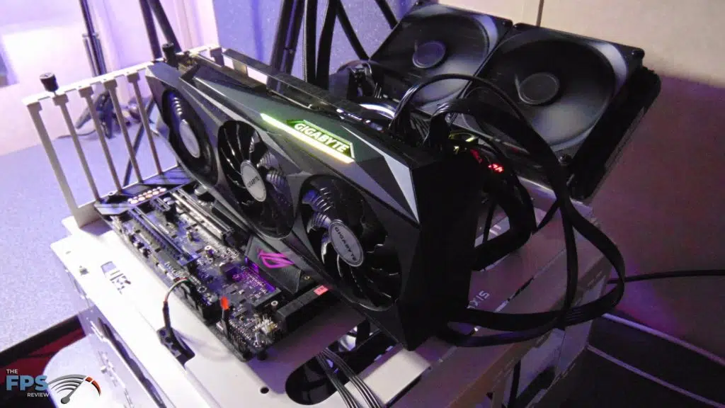 GIGABYTE GeForce RTX 3090 GAMING OC Video Card Installed in System