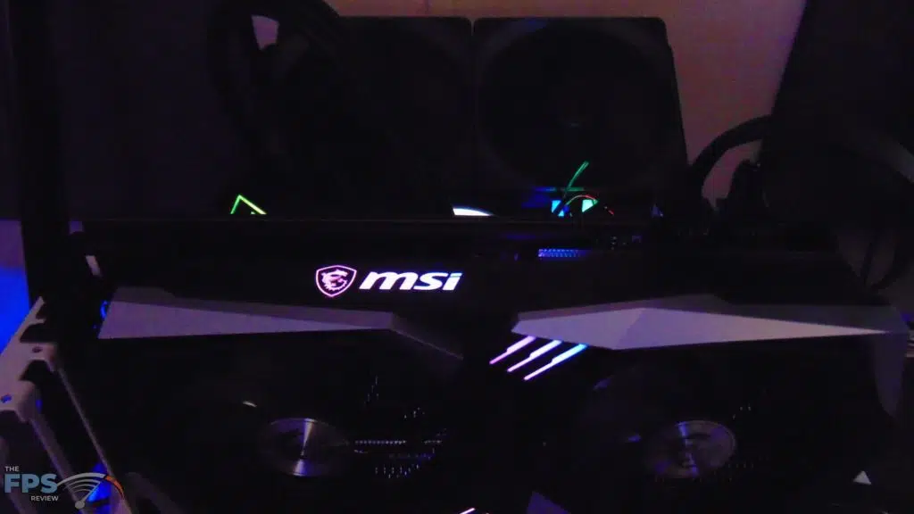 MSI Radeon RX 6700 XT GAMING X rgb lit up