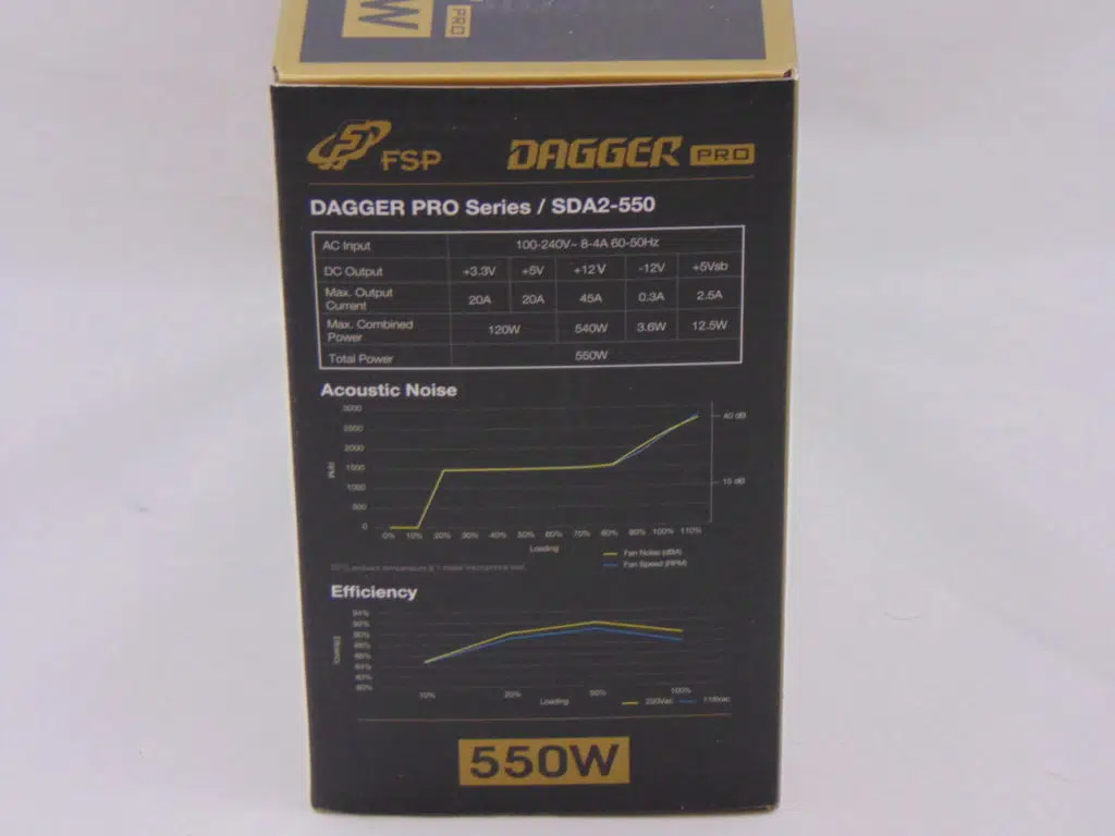 FSP DAGGER PRO 550W SFX Power Supply box side