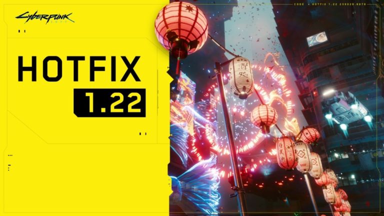 Cyberpunk 2077 Hotfix 1.22 Released