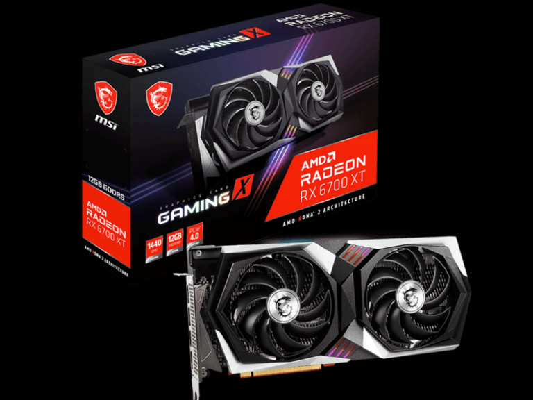 MSI Radeon RX 6700 XT GAMING X video card and box featured image