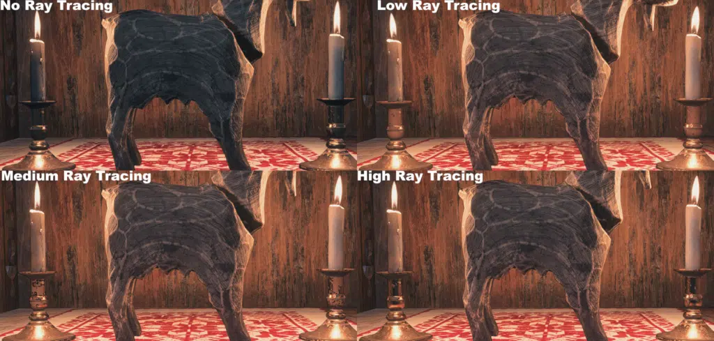 Resident Evil Village Ray Tracing Image Quality Comparison