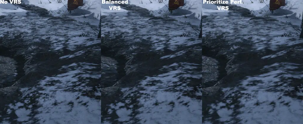 Resident Evil Village Variable Rate Shading Image Quality Comparison