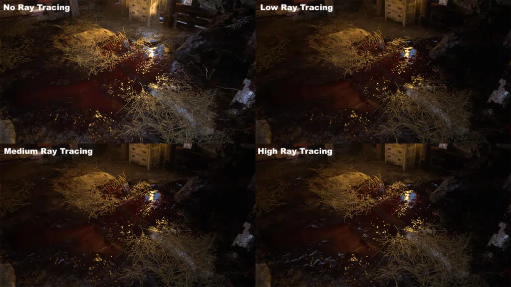 Resident Evil Village Ray Tracing Image Quality Comparison