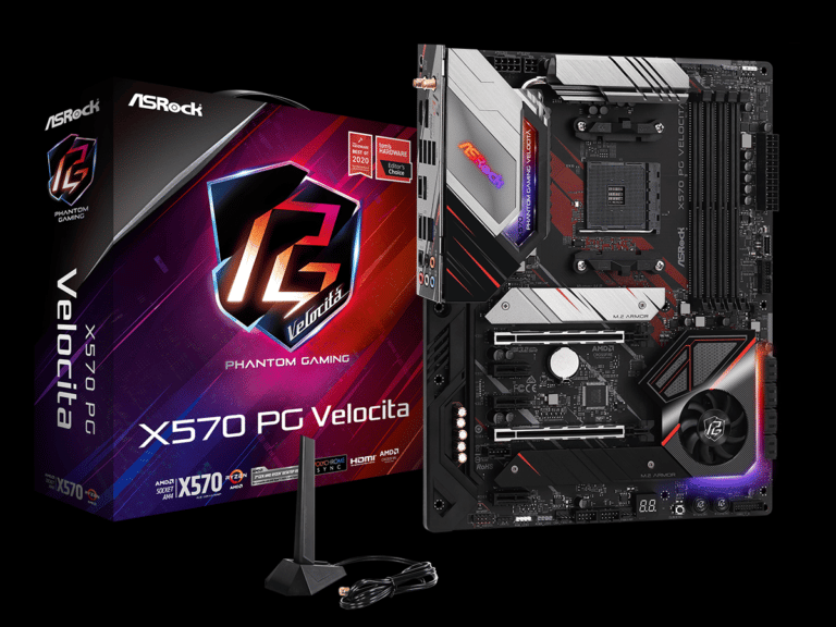 ASRock X570 PG Velocita Motherboard and Box Featured Image