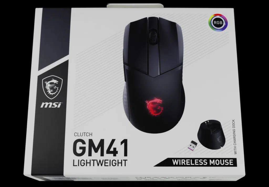 MSI CLUTCH GM41 LIGHTWEIGHT WIRELESS Front Box Shot