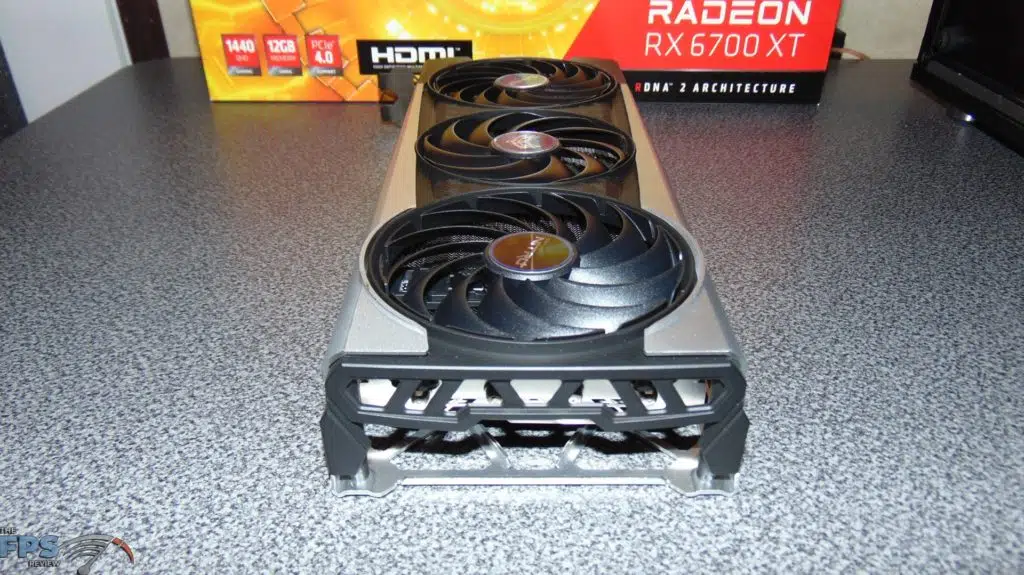 SAPPHIRE NITRO+ Radeon RX 6700 XT GAMING OC front side angled