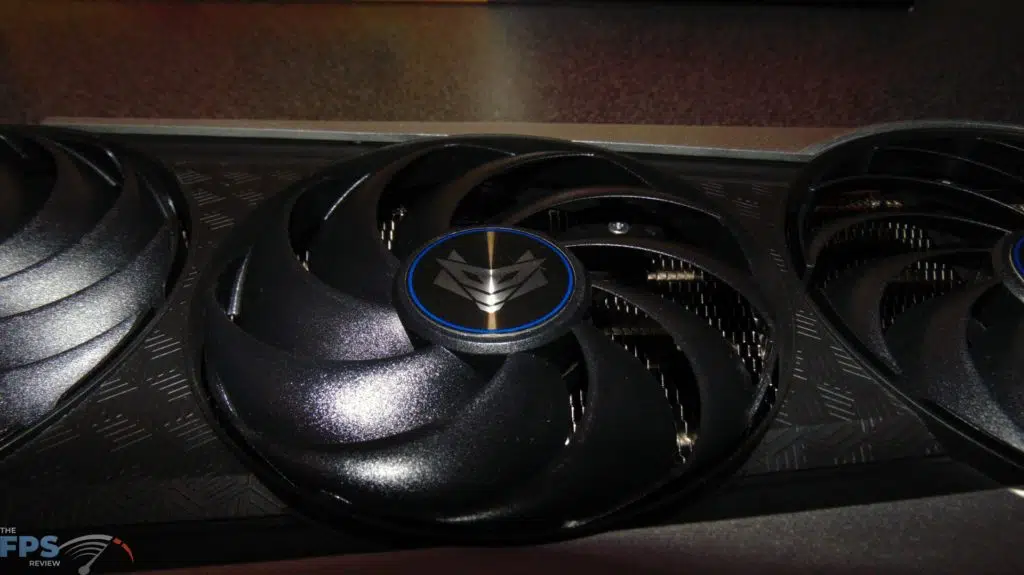 SAPPHIRE NITRO+ Radeon RX 6700 XT GAMING OC video card closeup of fan