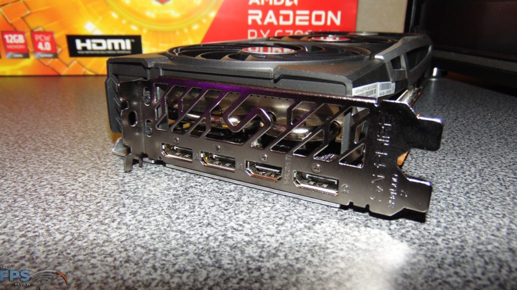 SAPPHIRE NITRO+ Radeon RX 6700 XT GAMING OC video card displayports and hdmi port