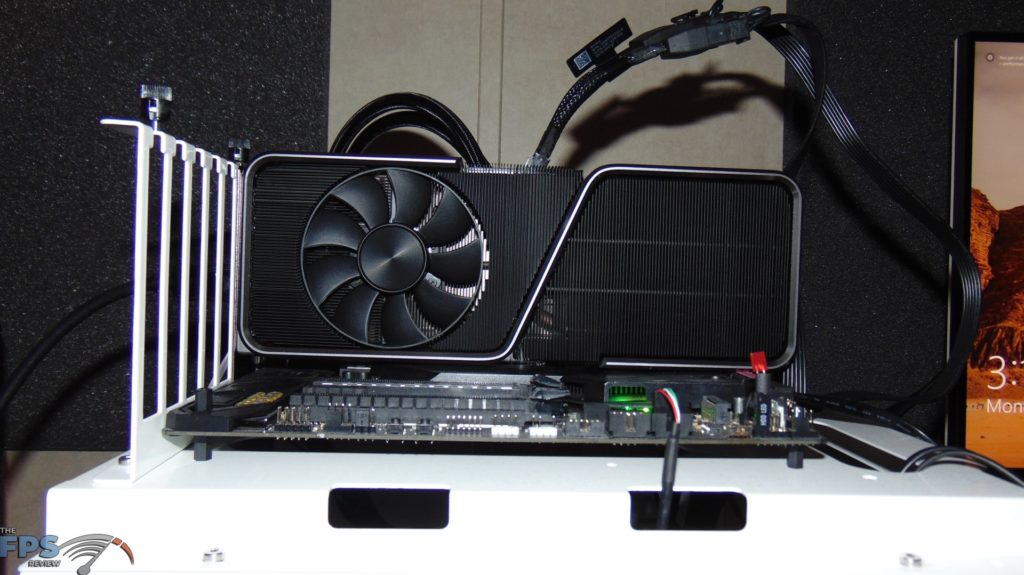 NVIDIA GeForce RTX 3070 Ti Founders Edition video card installed in computer
