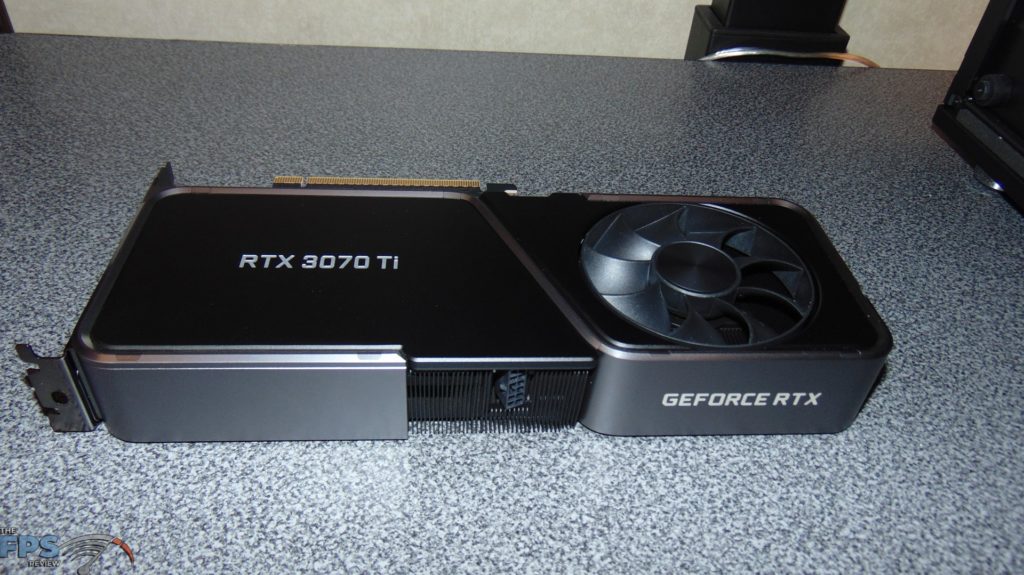 NVIDIA GeForce RTX 3070 Ti Founders Edition back of video card