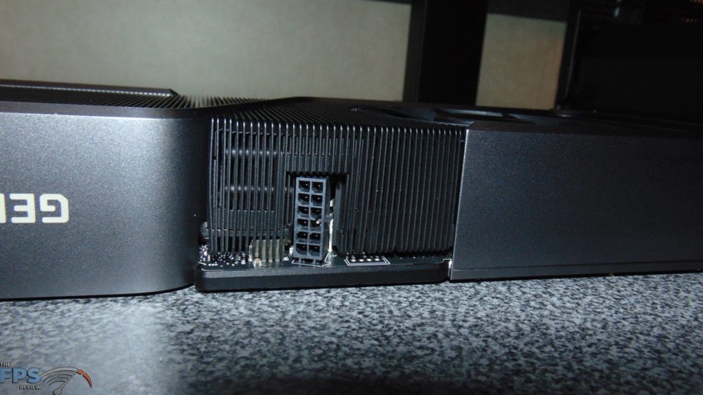NVIDIA GeForce RTX 3070 Ti Founders Edition closeup of nvidia 12pin power connector