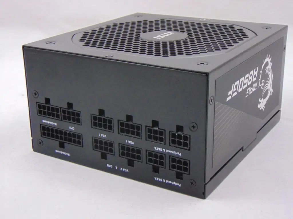 MSI A850GF 850W Power Supply cable connectors