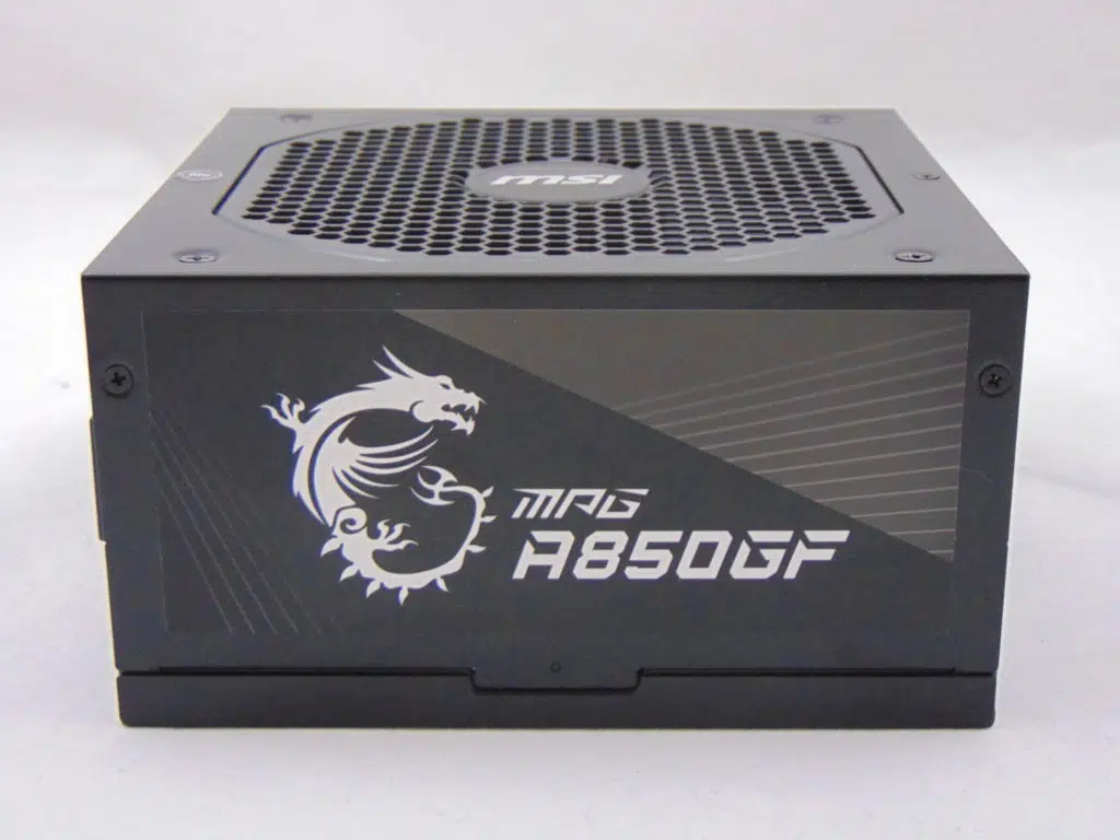 MSI A850GF 850W Power Supply side view