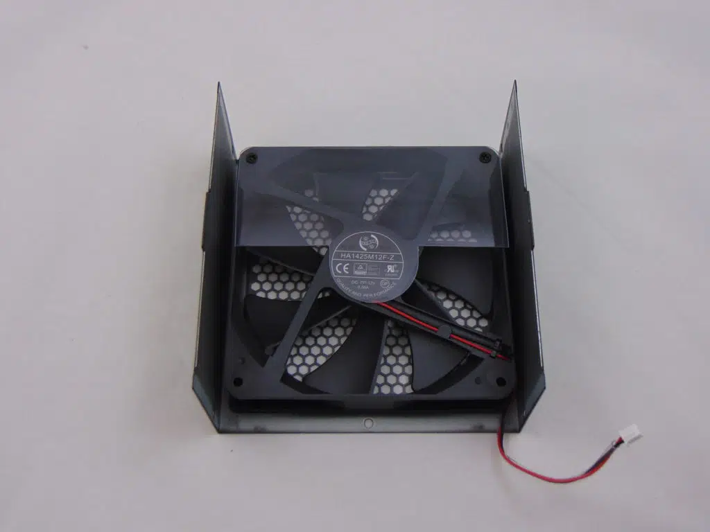 MSI A850GF 850W Power Supply closeup of fan