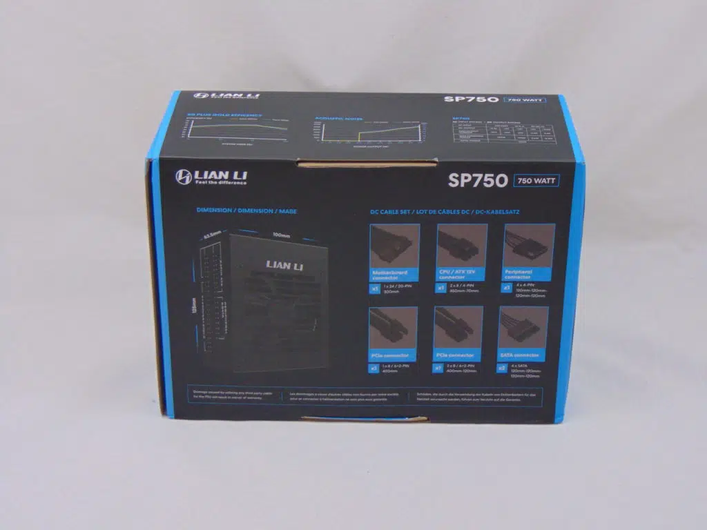 Lian Li SP750 Box Back