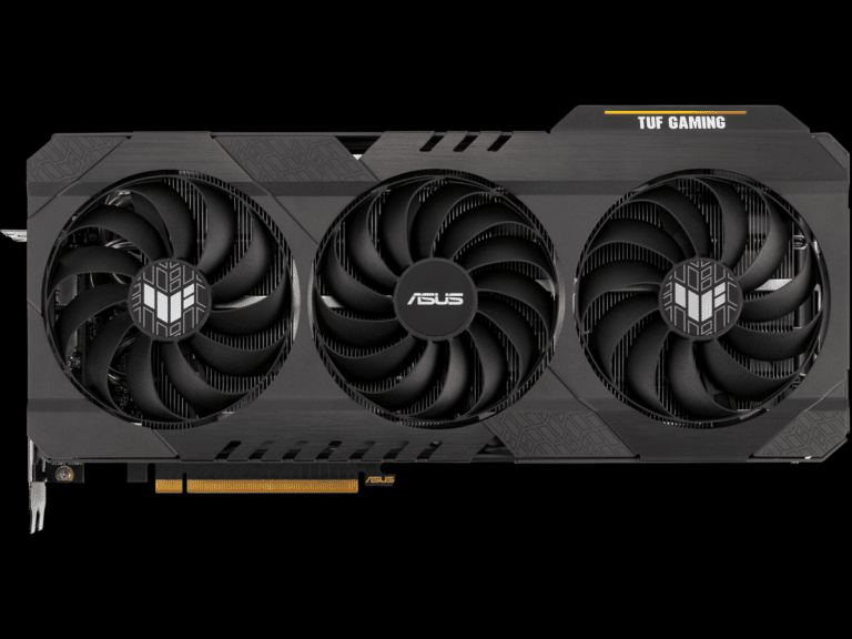 ASUS TUF Gaming Radeon RX 6700 XT OC Edition video card top view featured image
