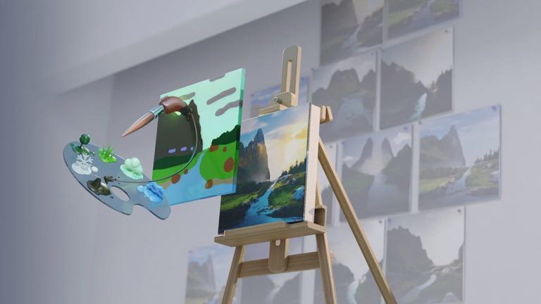 NVIDIA Canvas Free Beta Lets You Turn Brushstrokes into Realistic Landscape Images with AI