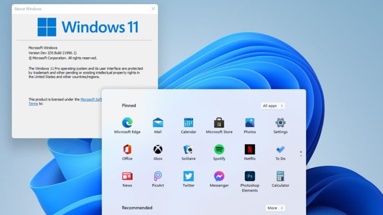 Windows 11 Leaked Online, Revealing New UI, Simplified Start Menu, Centered Taskbar Icons, and More