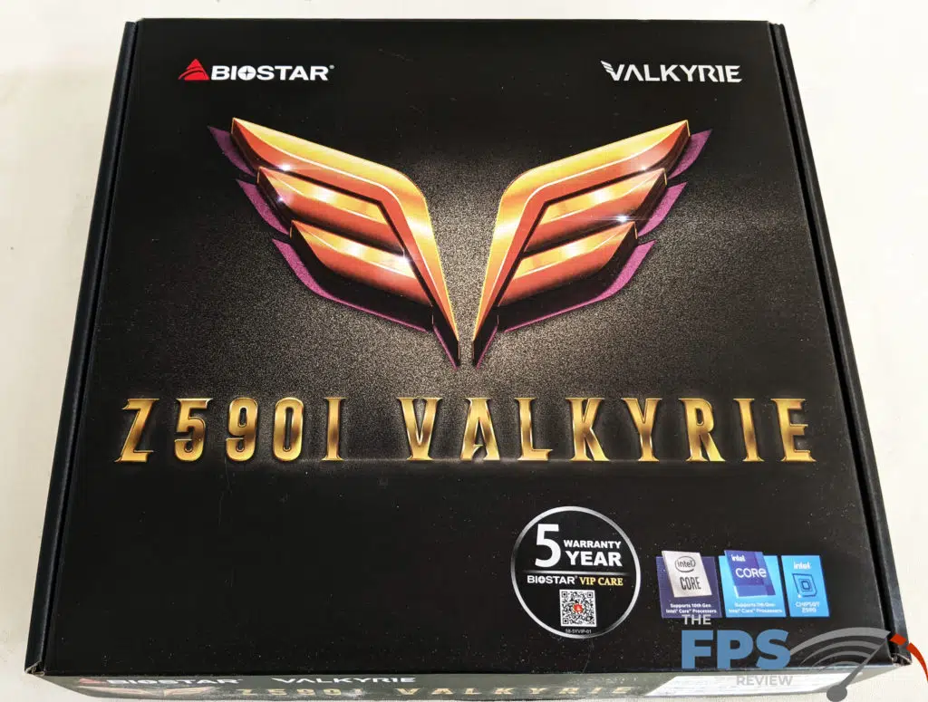 BIOSTAR Z590I VALKYRIE Motherboard Box Front