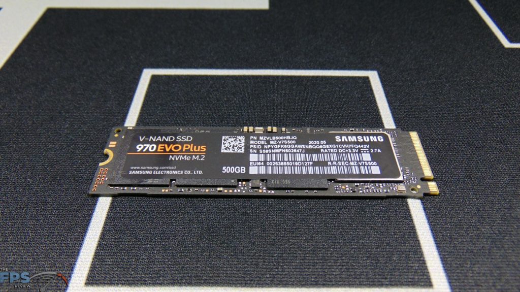 Samsung 970 EVO Plus NVMe M.2 SSD 500GB Top View