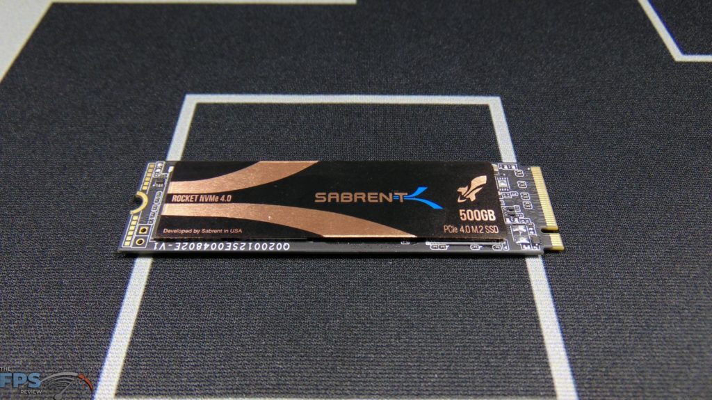Sabrent Rocket 500GB PCIe 4.0 NVMe SSD Top View