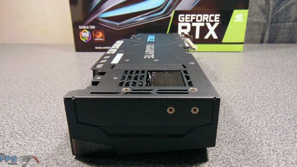 GIGABYTE GeForce RTX 3080 Ti EAGLE 12G Video Card angled view end