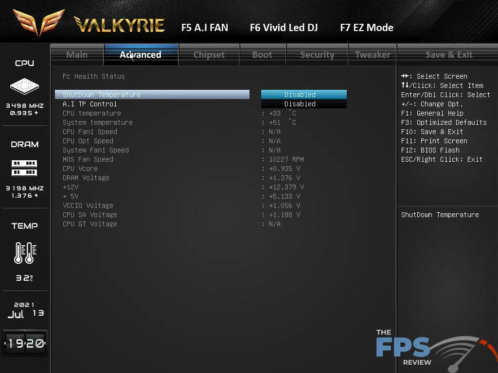 BIOSTAR Z590I VALKYRIE Motherboard BIOS