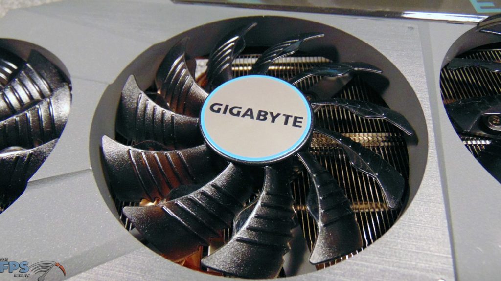 GIGABYTE GeForce RTX 3080 Ti EAGLE 12G Video Card closeup of fan