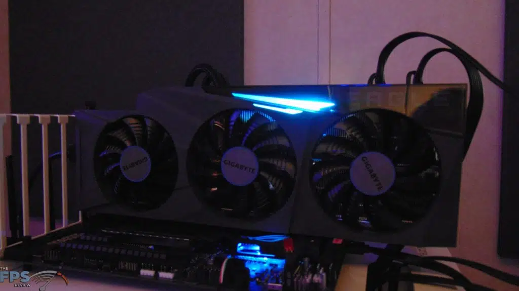 GIGABYTE GeForce RTX 3080 Ti EAGLE 12G Video Card rgb lit up