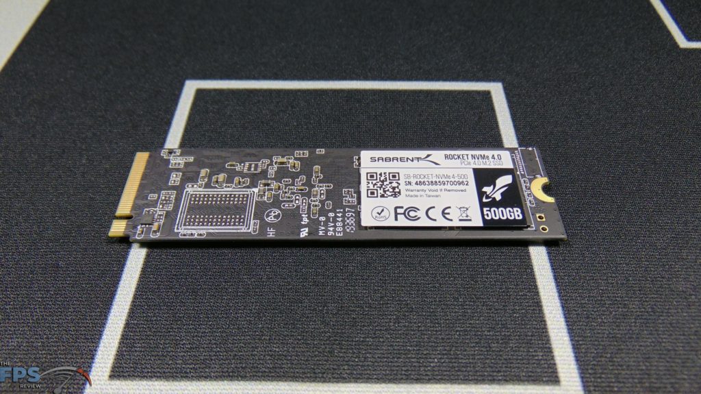 Sabrent Rocket 500GB PCIe 4.0 NVMe SSD Bottom View