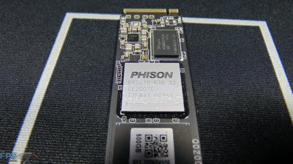 Sabrent Rocket 500GB PCIe 4.0 NVMe SSD Closeup of Controller