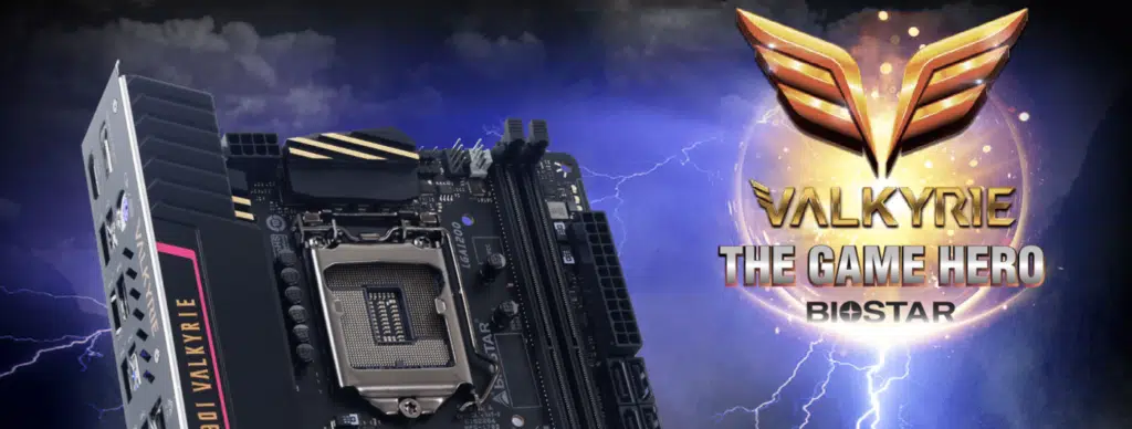 BIOSTAR Z590I VALKYRIE The Game Hero Banner