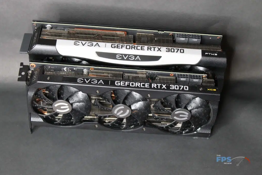 EVGA RTX 3070 XC3 vs FTW3 Top view