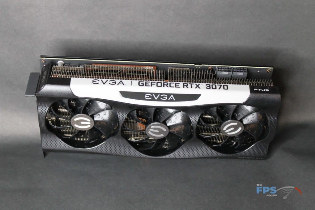 EVGA RTX 3070 FTW ULTRA GAMING  overhead view