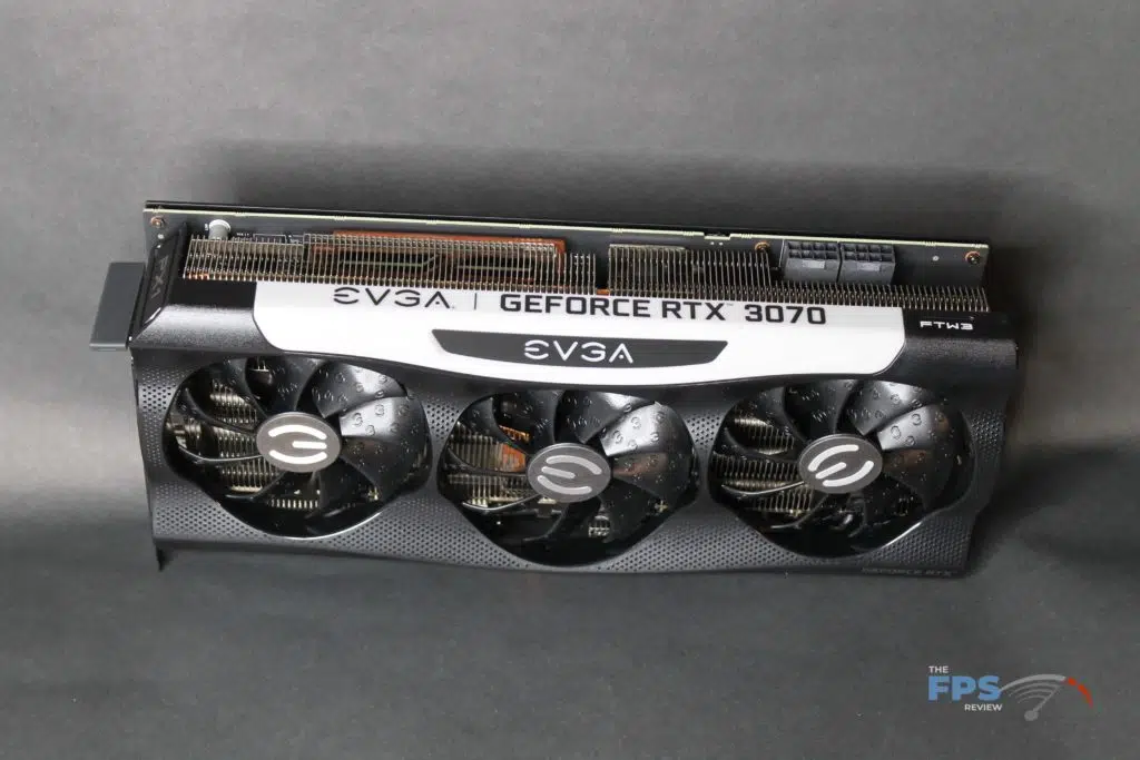 EVGA RTX 3070 FTW ULTRA GAMING overhead view