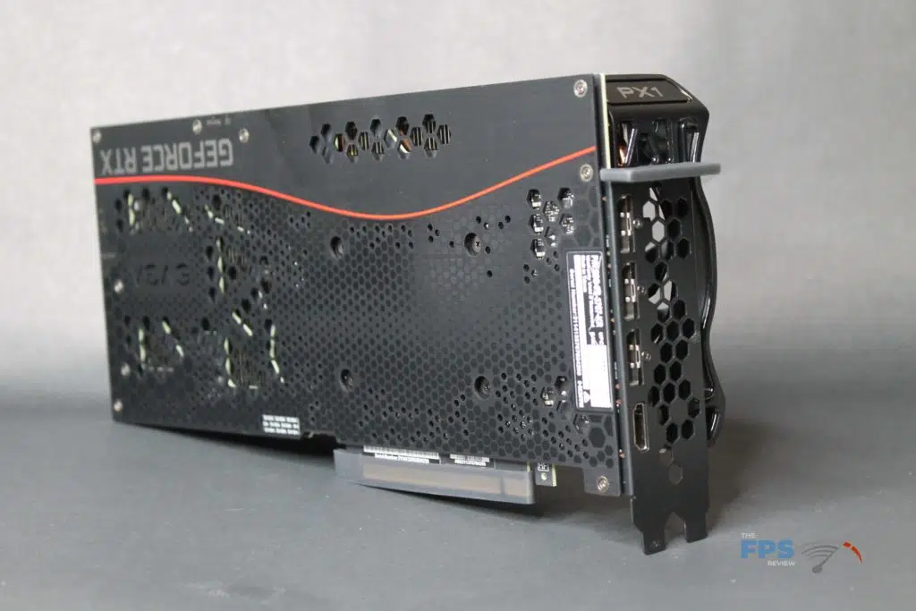 EVGA RTX 3070 FTW ULTRA GAMING back front angle view