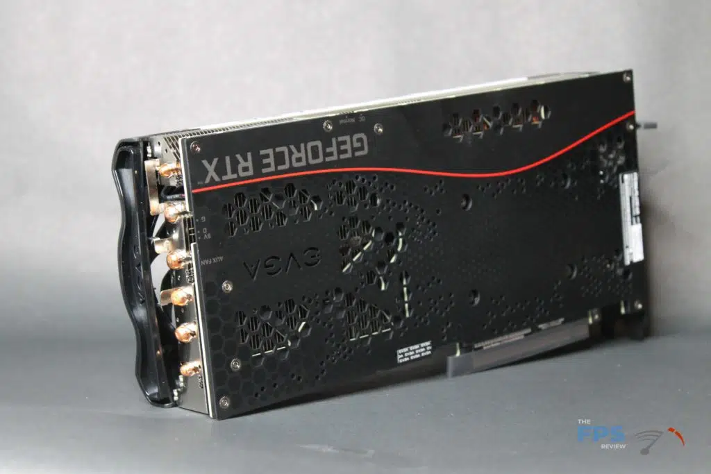 EVGA RTX 3070 FTW ULTRA GAMING back rear angle view