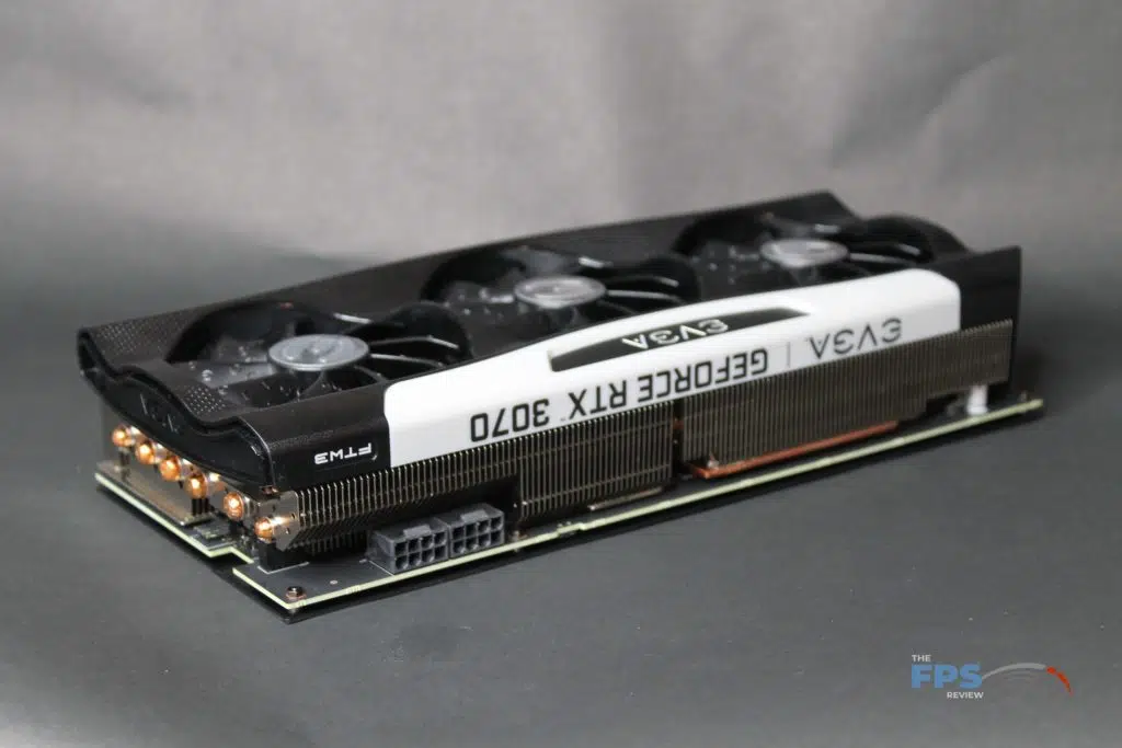 EVGA RTX 3070 FTW ULTRA GAMING top angle view