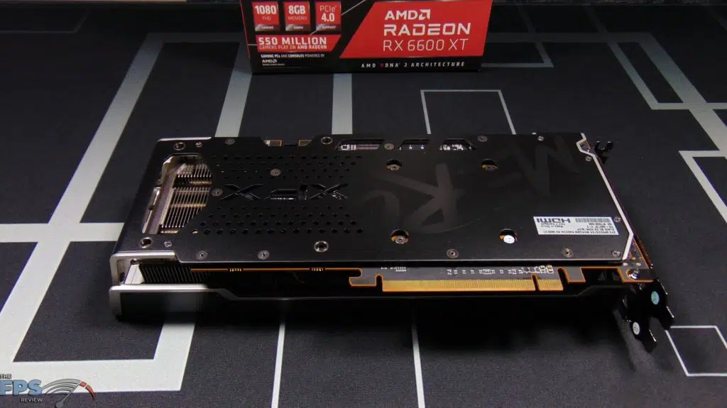 XFX SPEEDSTER MERC 308 Radeon RX 6600 XT Black Bottom View