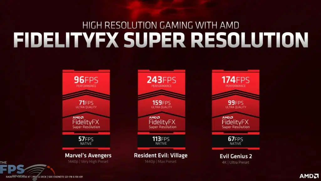 FidelityFX Super Resolution Presentation Slide