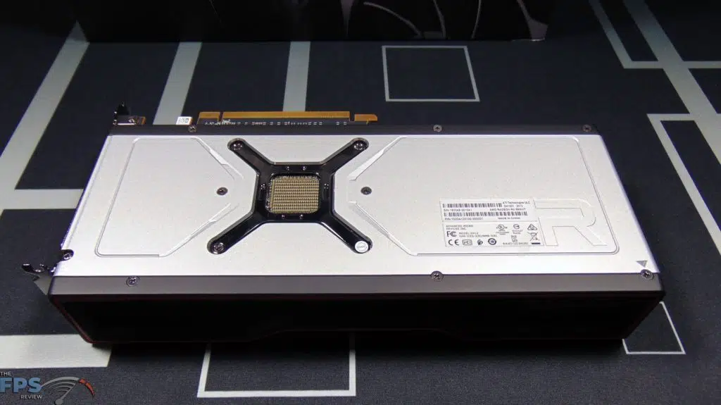 AMD Radeon RX 6900 XT Video Card Backplate