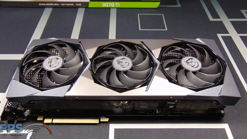 MSI GeForce RTX 3070 Ti SUPRIM X 8G Video Card Top View